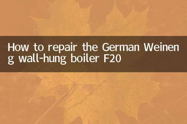 Come riparare la caldaia murale tedesca Weineng F20