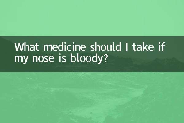 Che medicina dovrei prendere se ho sangue dal naso?