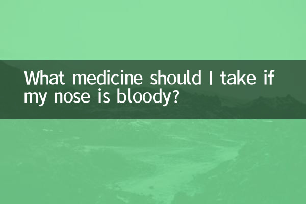 Che medicina dovrei prendere se ho sangue dal naso?