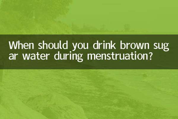 Quando você deve beber água com açúcar mascavo durante a menstruação?