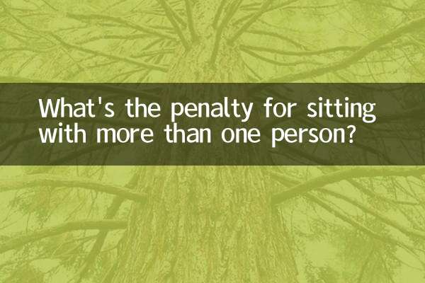 複数人で座るとどのような罰則がありますか?