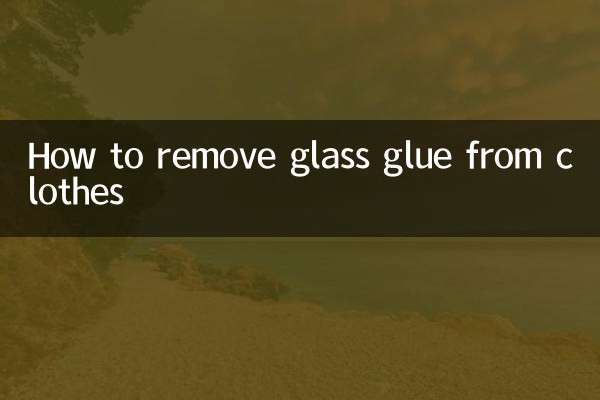 Como remover cola de vidro das roupas