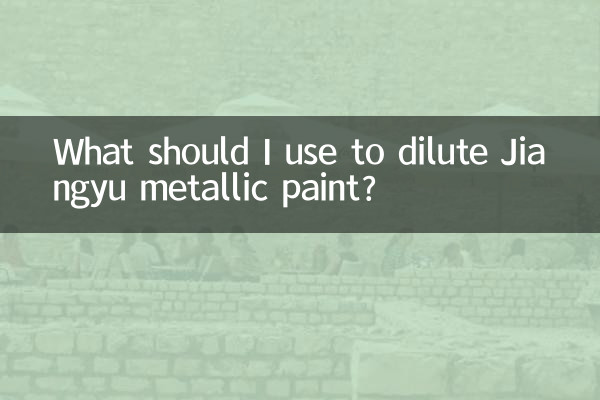 जियानग्यु मेटैलिक पेंट को पतला करने के लिए मुझे क्या उपयोग करना चाहिए?