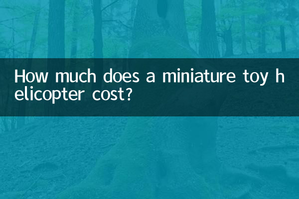 Combien coûte un hélicoptère jouet miniature ?