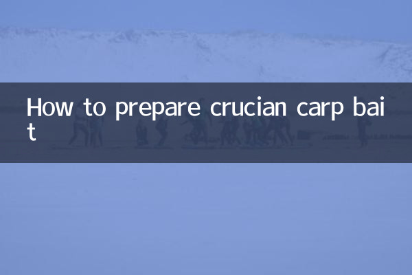 Comment préparer un appât pour carassin