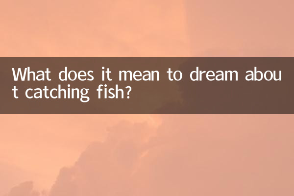 梦到抓到鱼是什么意思