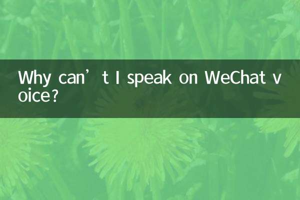 Why can’t I speak on WeChat voice?