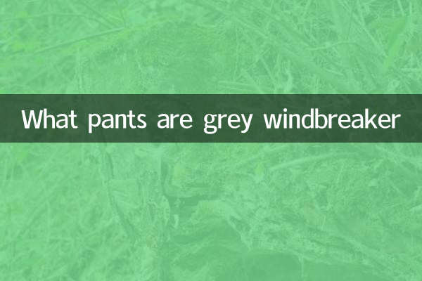 Quels pantalons sont un brise-vent gris