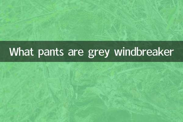 ¿Qué pantalones son grises de viento?
