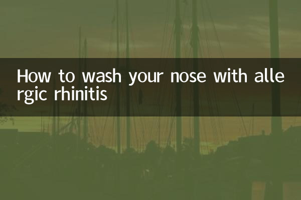 How to wash your nose with allergic rhinitis