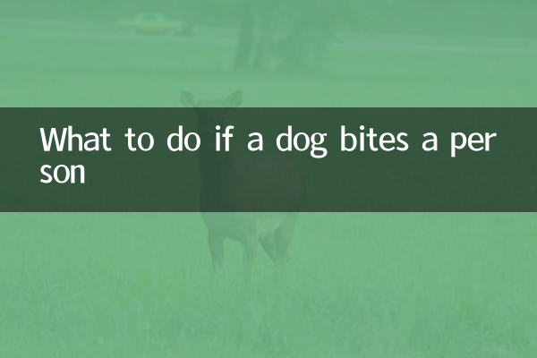 Cosa fare se un cane morde una persona