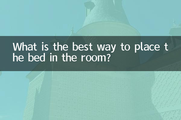 What is the best way to place the bed in the room?