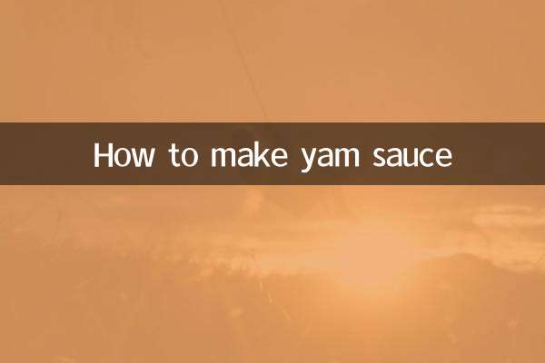 Comment faire de la sauce à l'igname