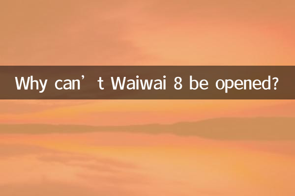 Perché non è possibile aprire Waiwai 8?
