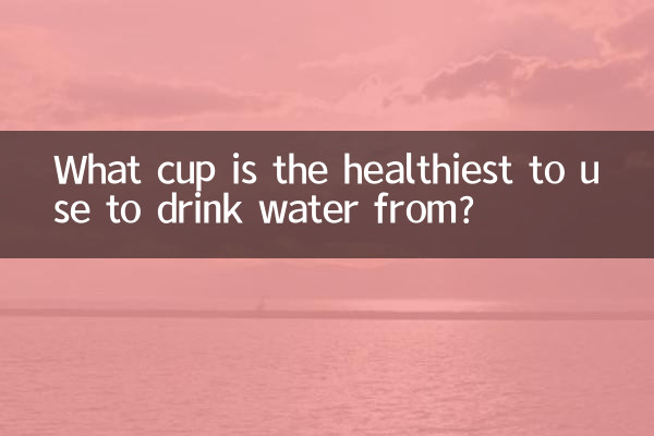 Qual copo é mais saudável para beber água?