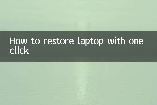 Come ripristinare il laptop con un clic