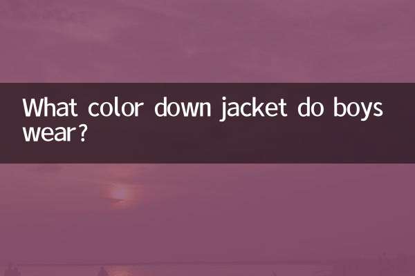¿Qué color de chaqueta de plumas usan los niños?
