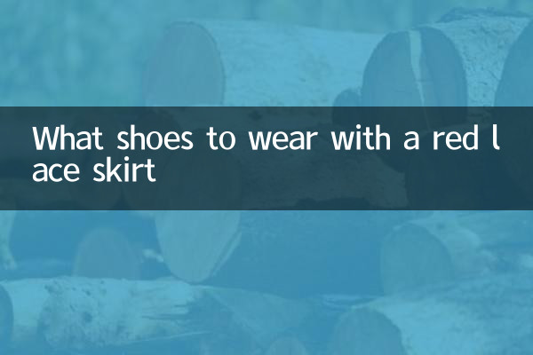 Quelles chaussures porter avec une jupe en dentelle rouge