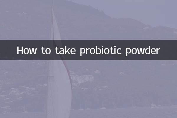 How to take probiotic powder