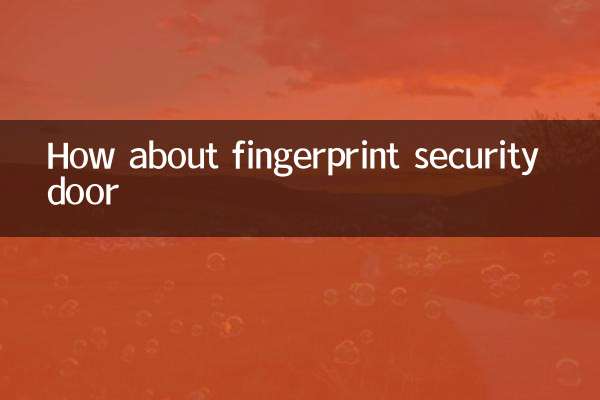How about fingerprint security door