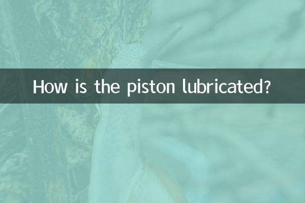 Comment le piston est-il lubrifié ?