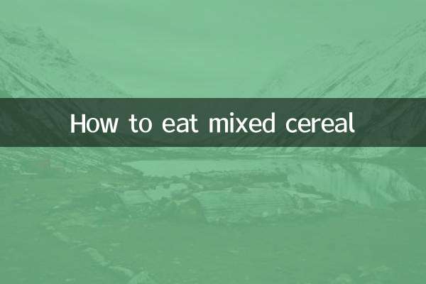 Wie man gemischtes Müsli isst