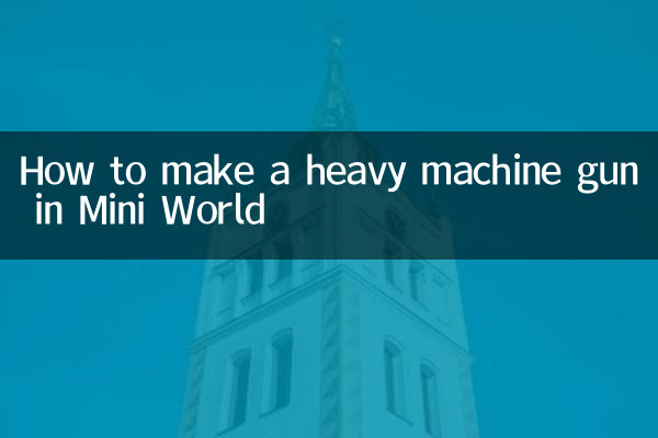Wie man in Mini World ein schweres Maschinengewehr herstellt