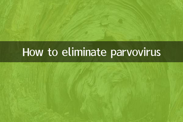 How to eliminate parvovirus