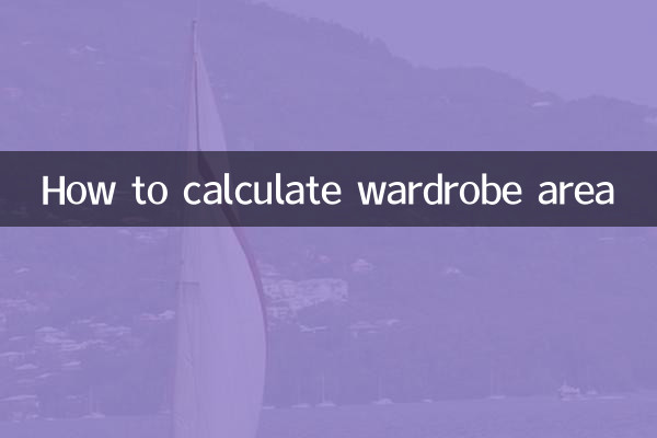 Como calcular a área do guarda-roupa