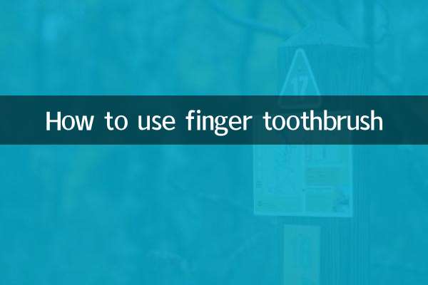 How to use finger toothbrush