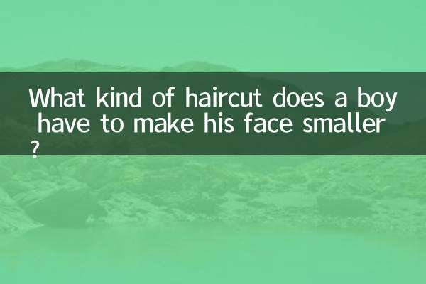 Que tipo de corte de cabelo um menino tem para diminuir o rosto?