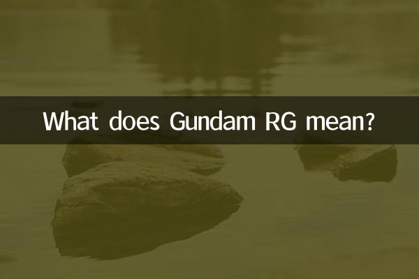 O que significa Gundam RG?