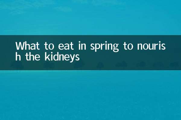 春季吃什麼可以補腎