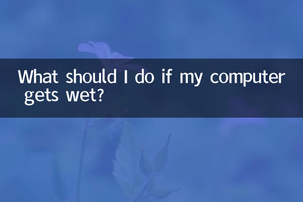 Was soll ich tun, wenn mein Computer nass wird?