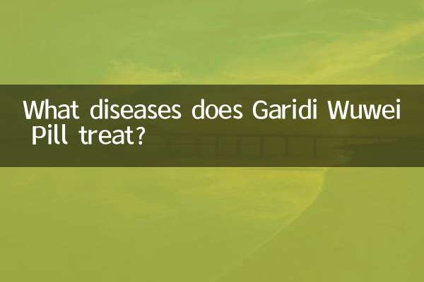 গ্যারিডি উউই পিল কোন রোগের চিকিৎসা করে?