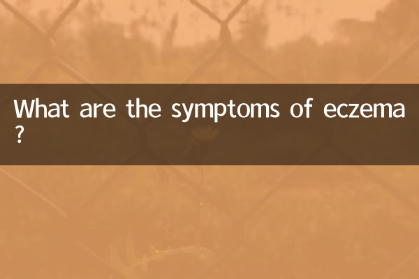 Quais são os sintomas do eczema?