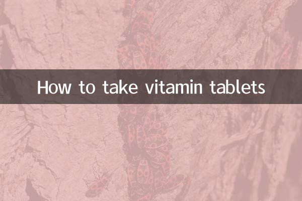 Cómo tomar tabletas de vitaminas.