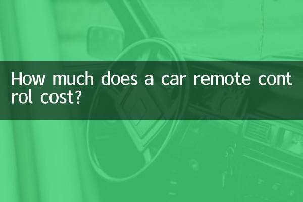 ¿Cuánto cuesta el mando a distancia de un coche?