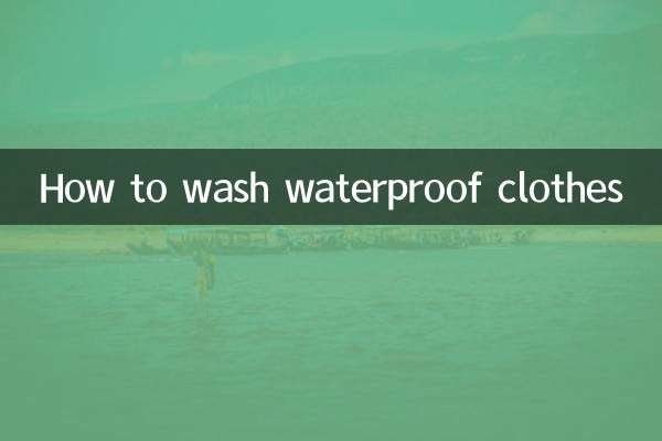 Cómo lavar ropa impermeable