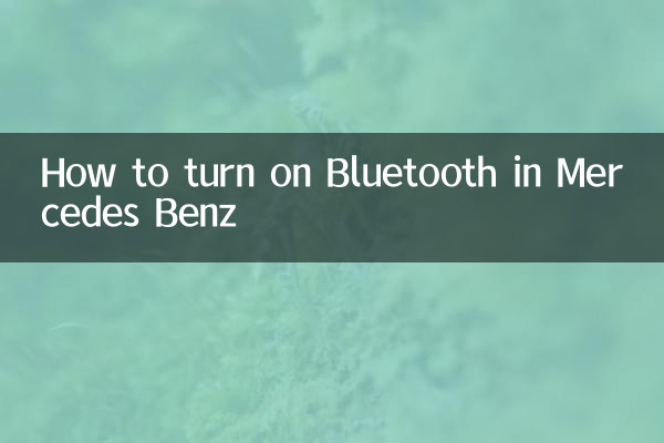 Cómo activar Bluetooth en Mercedes Benz