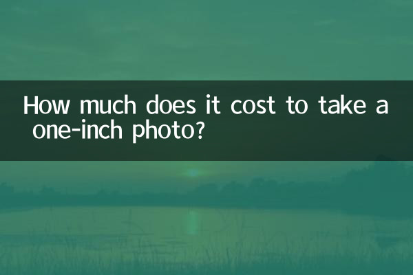 1インチの写真を撮るのにいくらかかりますか?