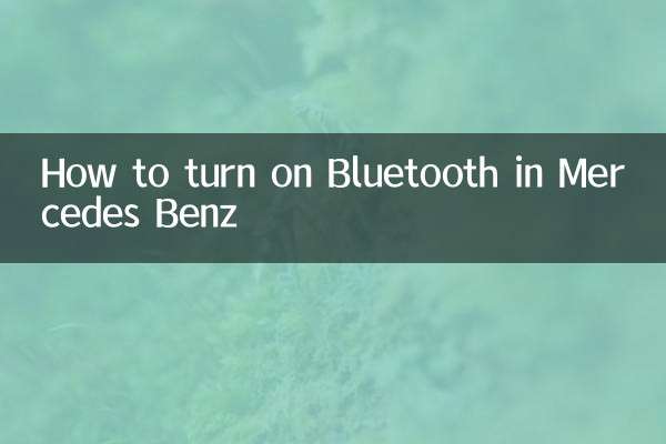 Cómo activar Bluetooth en Mercedes Benz