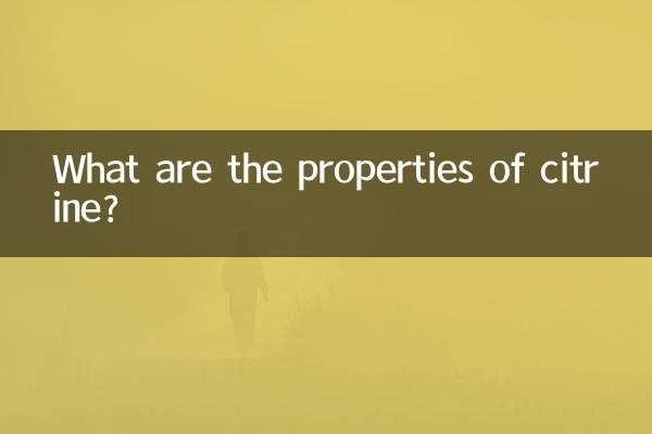 ¿Cuáles son las propiedades del citrino?