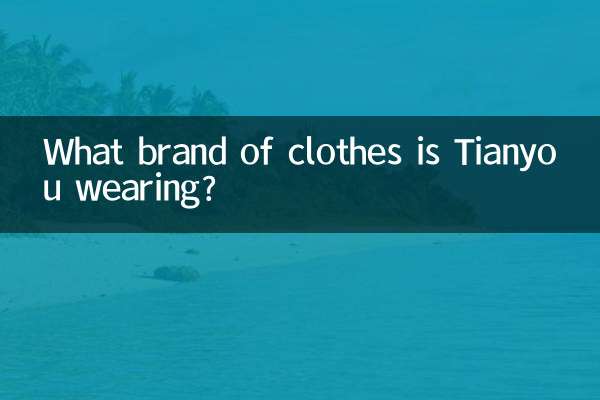 तियानयु ने किस ब्रांड के कपड़े पहने हैं?