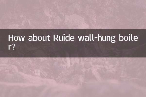کس طرح رائیڈ وال ہنگ بوائلر کے بارے میں؟