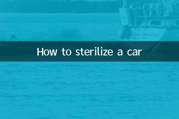 कार को स्टरलाइज़ कैसे करें