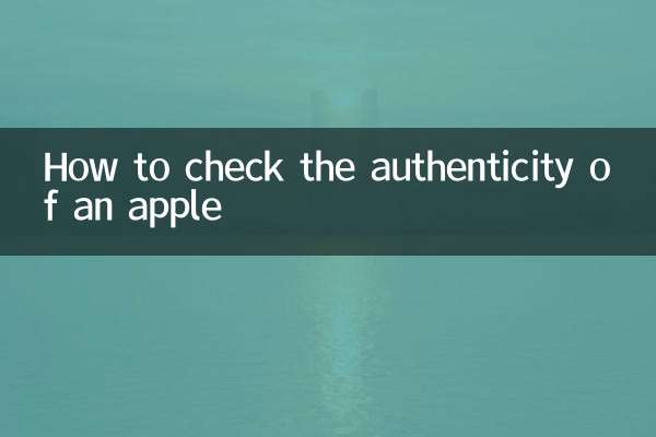 So überprüfen Sie die Echtheit eines Apfels