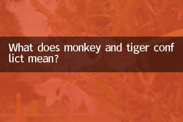 ماذا يعني صراع القرد والنمر؟