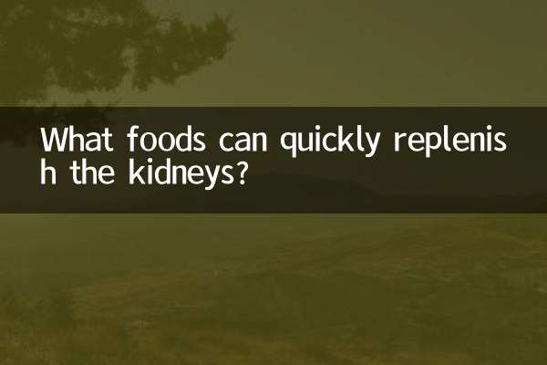 ¿Qué alimentos pueden reponer rápidamente los riñones?