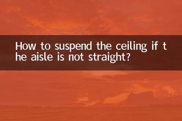 Como suspender o teto se o corredor não for reto?